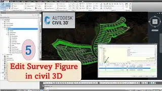 Editing survey figures in civil 3D