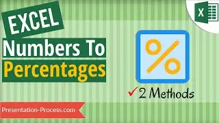 Quickly convert Numbers to Percentages in Excel