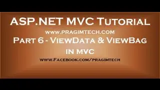 Part 6  ViewData and ViewBag in mvc