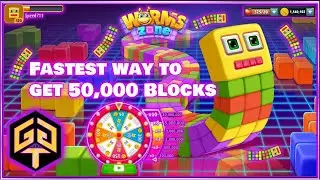 Worms Zone Need 50,000 Blocks Fast? Spin the Wheel of Fortune Daily Fastest Blocks Easy Tutorial