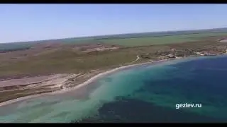 Крым с. Северное Черноморское Черное море с высоты птичьего полета