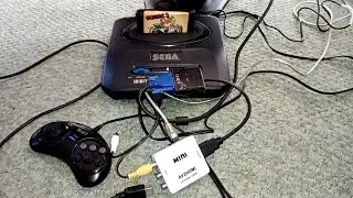Подключение HDMI переходника к Sega новодел