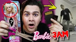 CUTTING OPEN HAUNTED BARBIE DOLL AT 3AM !! | DARK WEB *Camera Out of Her Eyes*