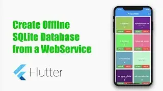 Google's Flutter Tutorial - Offline DB Storage From Service,  SQLite CRUD Operations