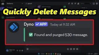 How To Clear Messages With Dyno Bot (QUICKLY)