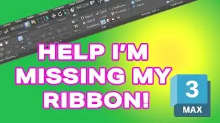 3ds max interface tutorial, Help I am missing the Modeling Ribbon!