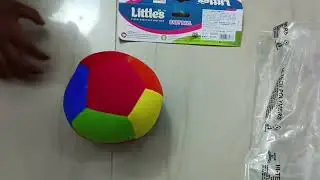 Little's Soft Plush Baby Ball with Rattle Sound