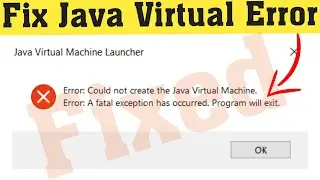 Fix Java Virtual Machine Launcher Error Could Not Open /  Launch The Launcher Again Minecraft