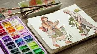 Paint with me using HIMI gouache!