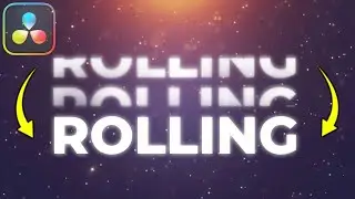 How To Make Scrolling Text Animation in Davinci Resolve Tutorial