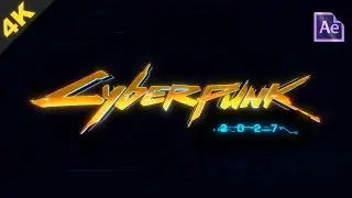 Epic Cyberpunk Logo Animation Template for After Effects (4k) (Free Download ! )