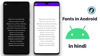 Fonts in android application |  No need to download explicitly | Everything inside Android studio