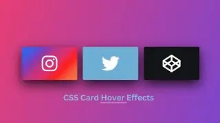 CSS Responsive Card Hover Effects | Card Hover Effects