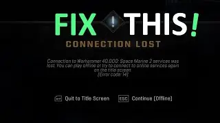 Fix Connection Lost Error Code 14 In Warhammer 40000: Space Marine 2