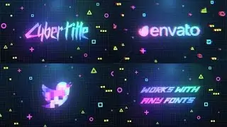 Cyberpunk Logo And Title AFTER EFFECTS Template Videohive 31040585