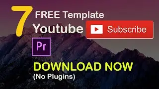 Free Template - Animated YouTube Subscribe Button and Bell Icon Premiere Pro 2020