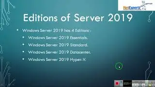 Introduction of Server 2019 | Session 2 | Windows Server 2019 | Netexpertz