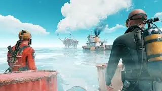 I teamed up with the best Oil Rig Chad in Rust - ft 