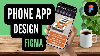 How to Design a Phone App in FIGMA //  Beginner Prototype Screen Tutorial