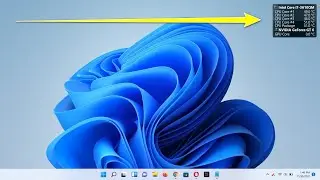 Displays Realtime CPU and GPU Temperatures in Windows Desktop