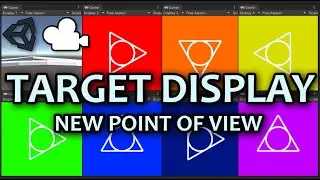 Use Multiple Cameras With Different Target Display in Unity To See Multiple Views Of The Environment