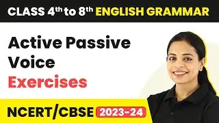 Exercises on Active Passive Voice for Class 8 - Active Passive Voice | Class 8 English Grammar