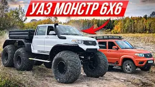 Утонули на УАЗе: cамый большой в мире шестиколесный Патриот Пикап 
