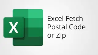 Excel Get Postal Code or Zip Code for Address