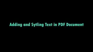 Adding and Styling Text in PDF Document | FPDF | Python