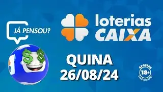 Resultado da Quina - Concurso no 6517 - 26/08/2024