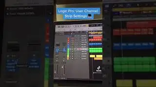 Logic Pro: User Channel Strip Settings