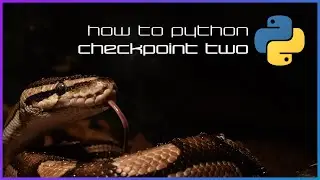 Checkpoint 2 - How to Python