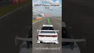 839HP Rotary swapped Silvia S13 CarX Drift racing 2 (manual + traction control off) 