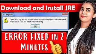 How to Install JRE in OpenOffice | [FIXED] OpenOffice requires a Java Runtime Environment| 10 IT-402