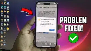 Apple id Not Creating How to fix ,your request could not be completed at this time iphone