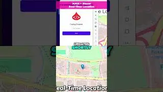 #dotnetmaui and #blazor #webapp SignalR - Realtime Map