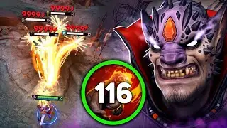 +116 Finger Of Death Stack One Shot🔥🔥🔥+4000 Attack Damage Lion | Dota 2 Gameplay