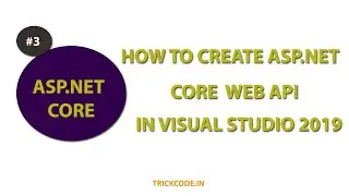 How to create a Web API with ASP.NET Core in visual studio 2019 || .Net Core Web API