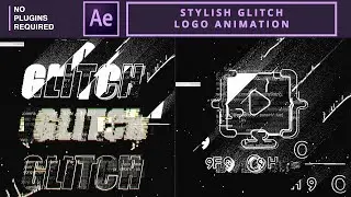 Stylish Glitch Logo Animation | After Effects Tutorial