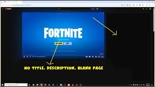 Titles, Text, comments and likes not loading on YouTube - Only Video Black Screen-White Blank Space