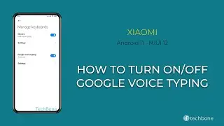 How to Turn On/Off Google voice typing - Xiaomi [Android 11 - MIUI 12]