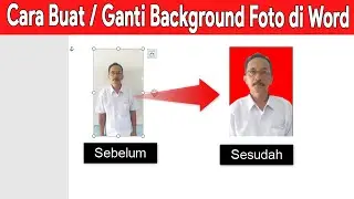 cara membuat atau mengganti background foto di word