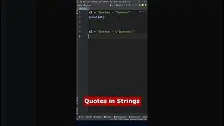 2 Ways to Use Quotes in a String. Python Tips and Tricks