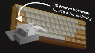 Building a 60% keyboard without soldering and PCB | 3D printed Build