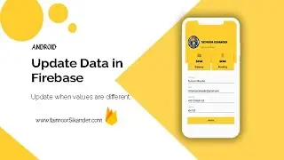 Update Data Firebase Android Studio Edit Profile Android Studio Firebase Firebase realtime database