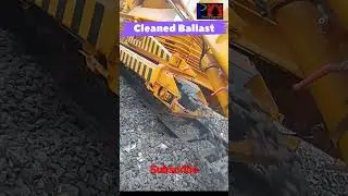 Points and Crossing Ballast cleaning Machine @shorts