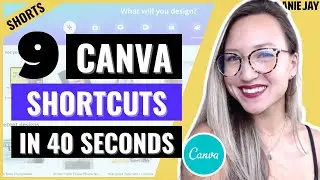 9 Canva Keyboard Shortcuts in 40 Seconds | Canva Tips and Tricks 2021 to Save Time 