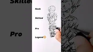 How to Draw Gohan in different levels 😳 