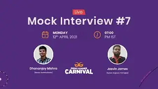 Live Mock Interview | DSA Questions: Product-Based Companies