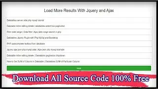 Load More Results With Jquery and Ajax | Code Hunter